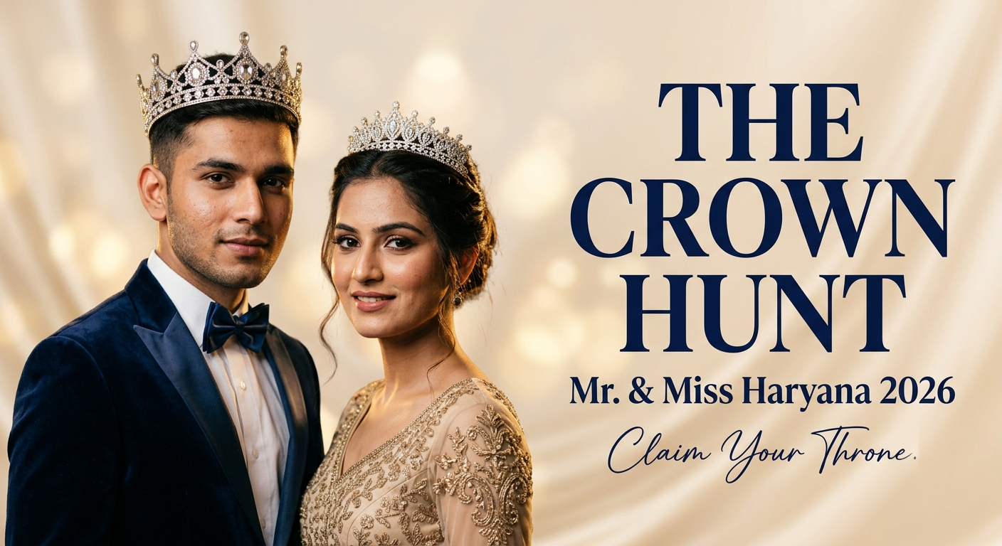 The Crown Hunt — Mr. & Miss Haryana 2026 — Claim Your Throne — Registrations Open